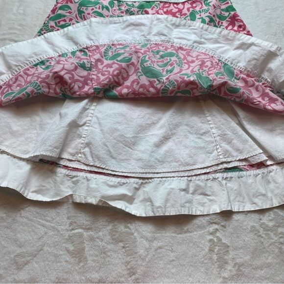 L.L. Bean White, Pink and Green Crustacean Skirt Size 8 - Picture 6 of 10